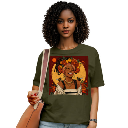 Golden Sun Melanin Queen T-Shirt