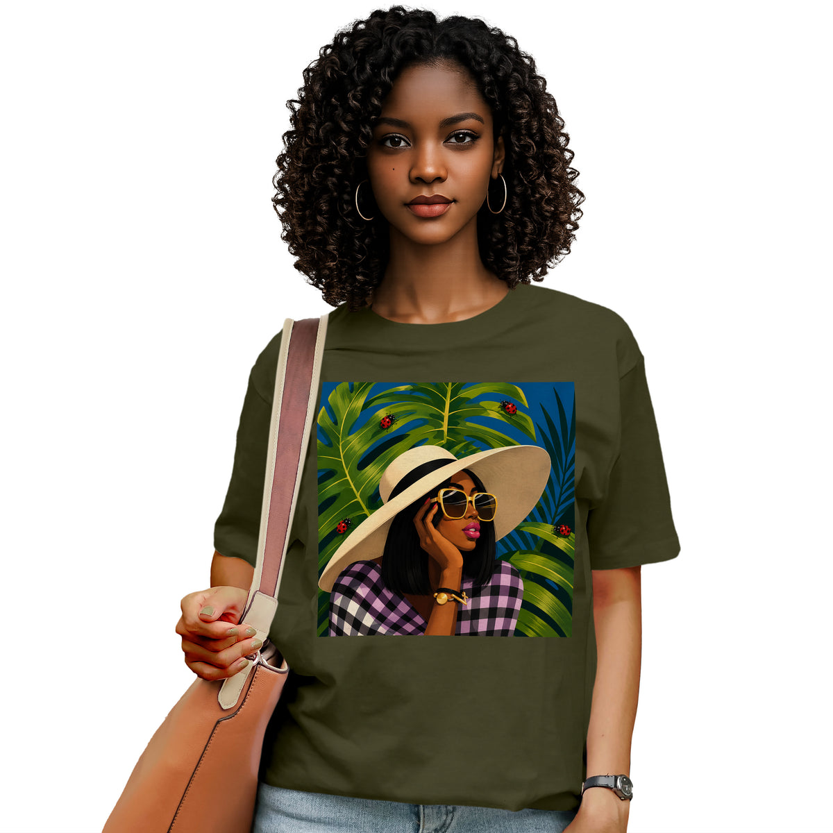 Tropical Ladybug Fashion Queen T-Shirt