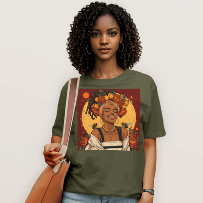 Golden Sun Melanin Queen T-Shirt