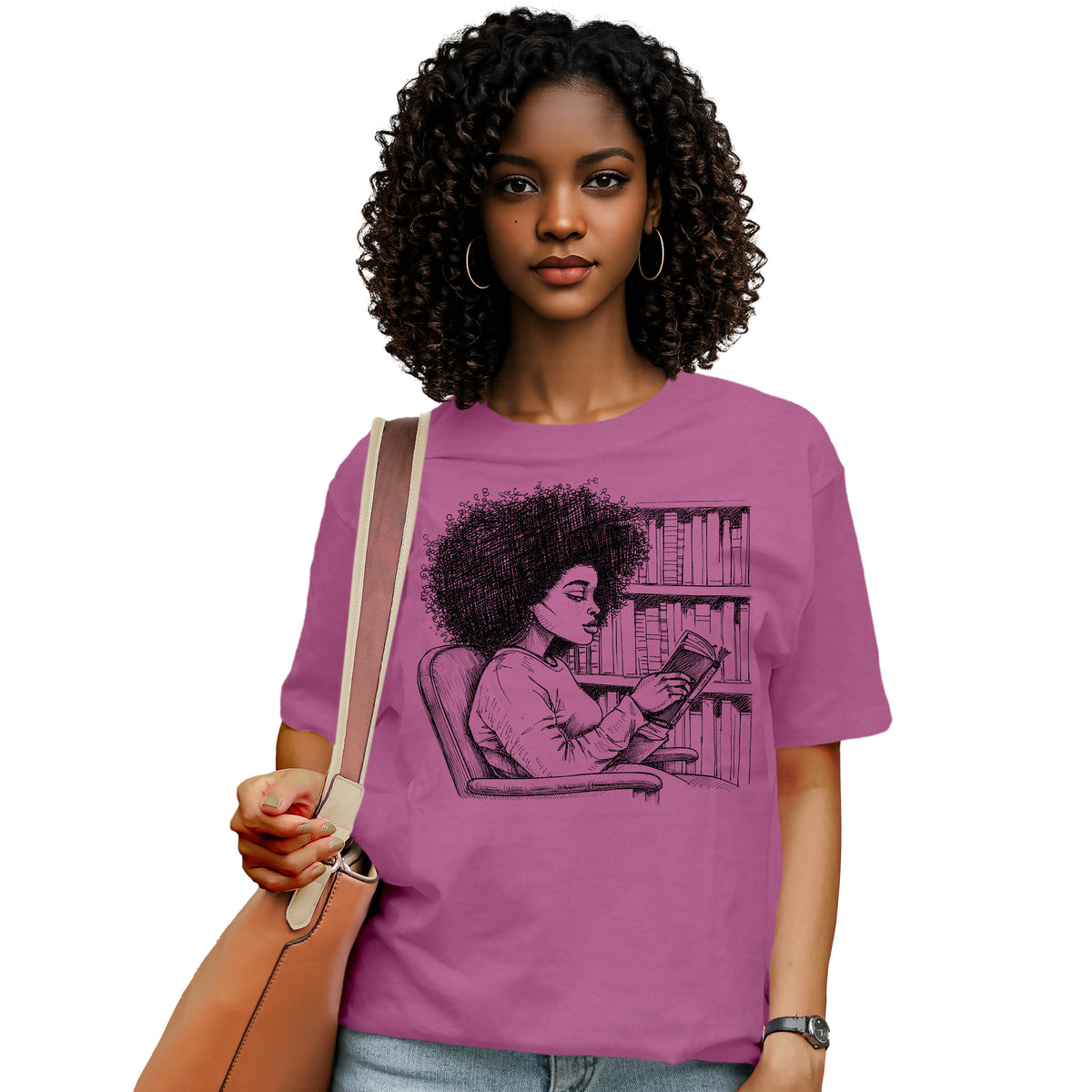 She Reads Like the World Is Quiet T-Shirt