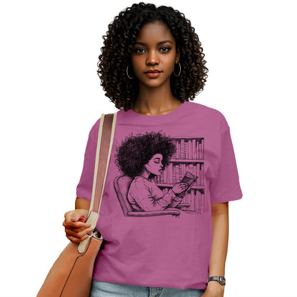 She Reads Like the World Is Quiet T-Shirt