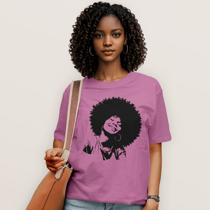 Smiling Afro Queen T-Shirt