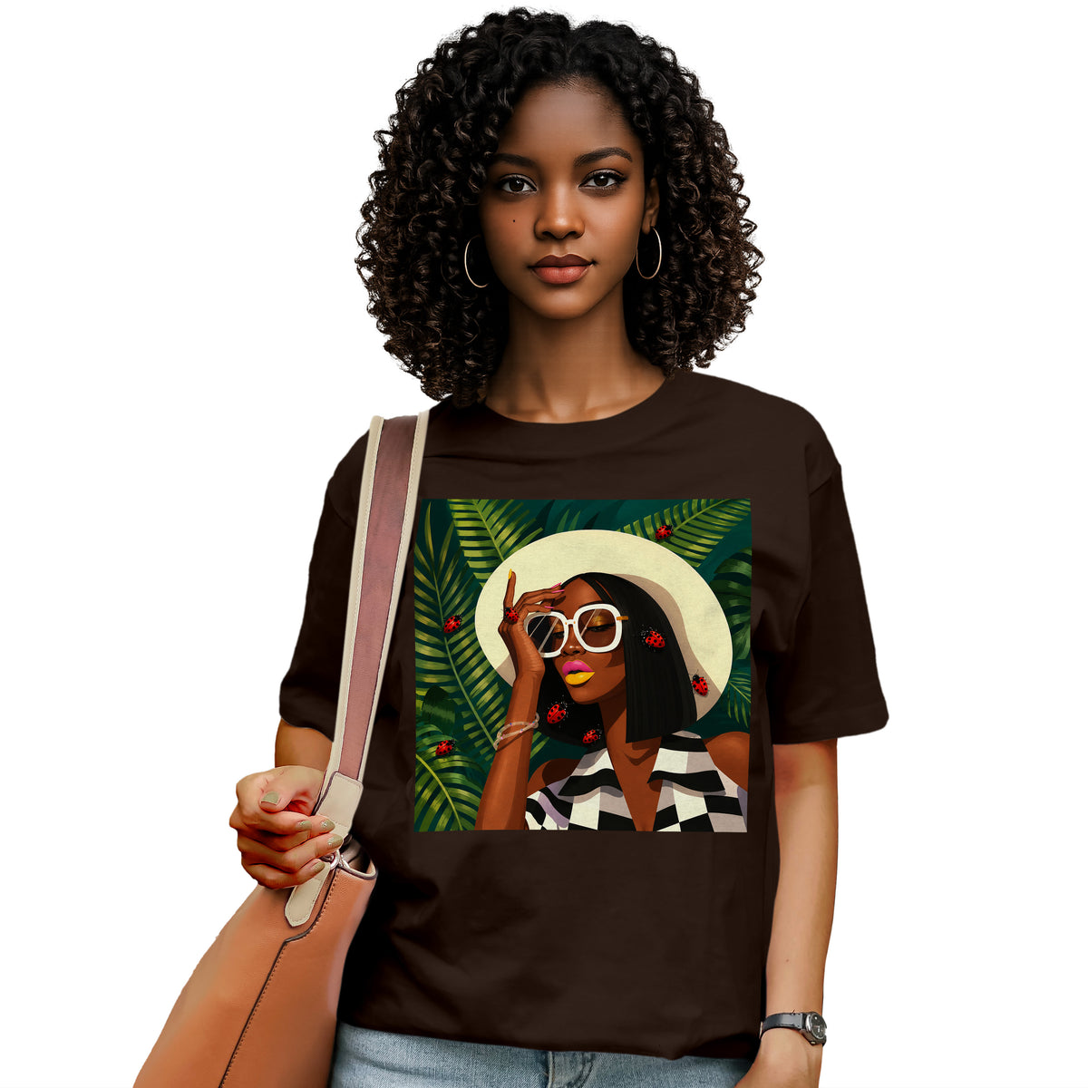 Ladybug Chic Afro Queen T-Shirt