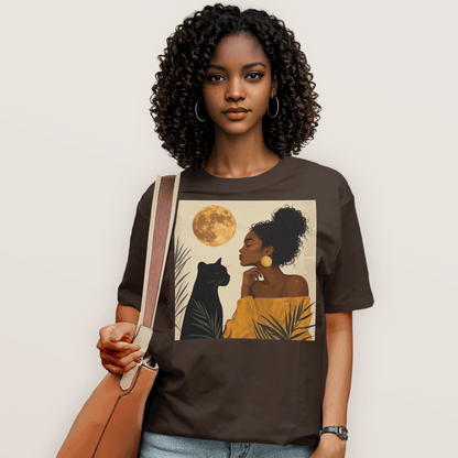 Moonlit Queen & Panther Spirit T-Shirt