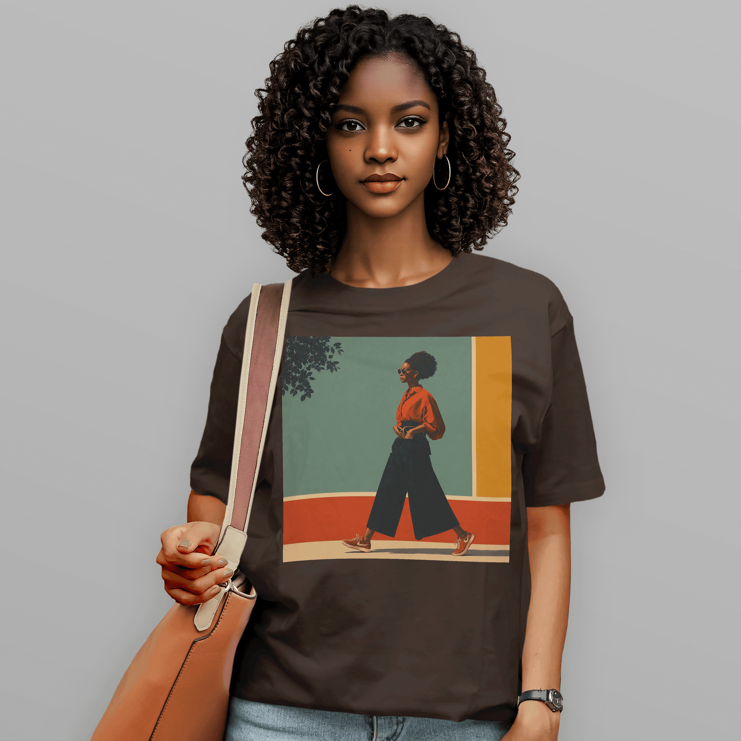 She Walks in Color Retro Soul T-Shirt