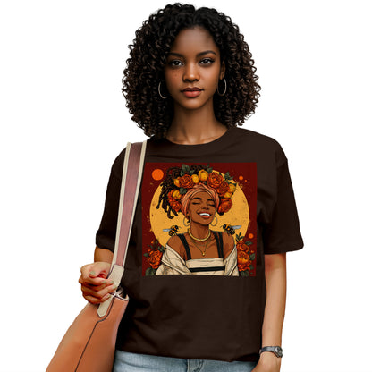 Golden Sun Melanin Queen T-Shirt