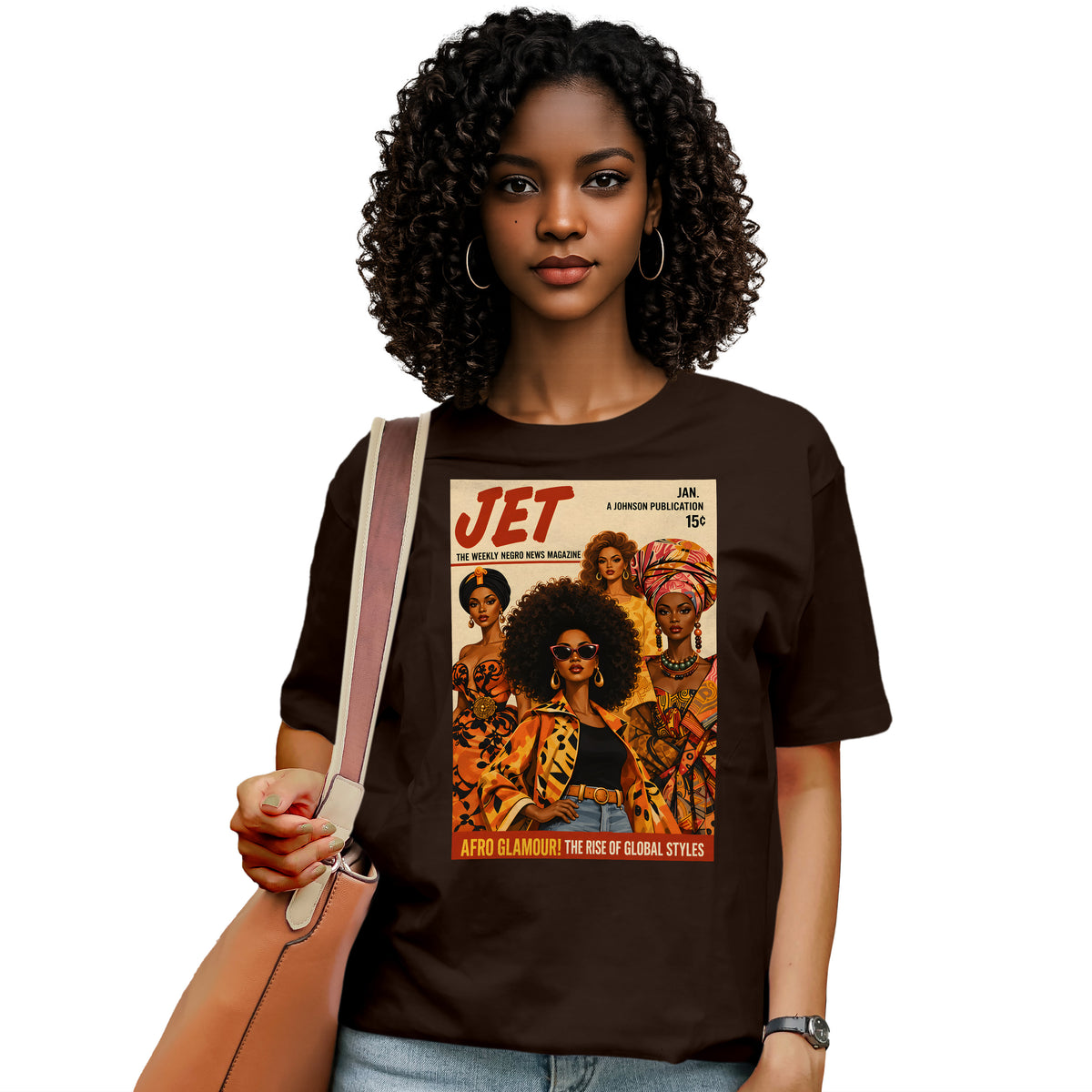 Afro Glamour Vintage Magazine T-Shirt
