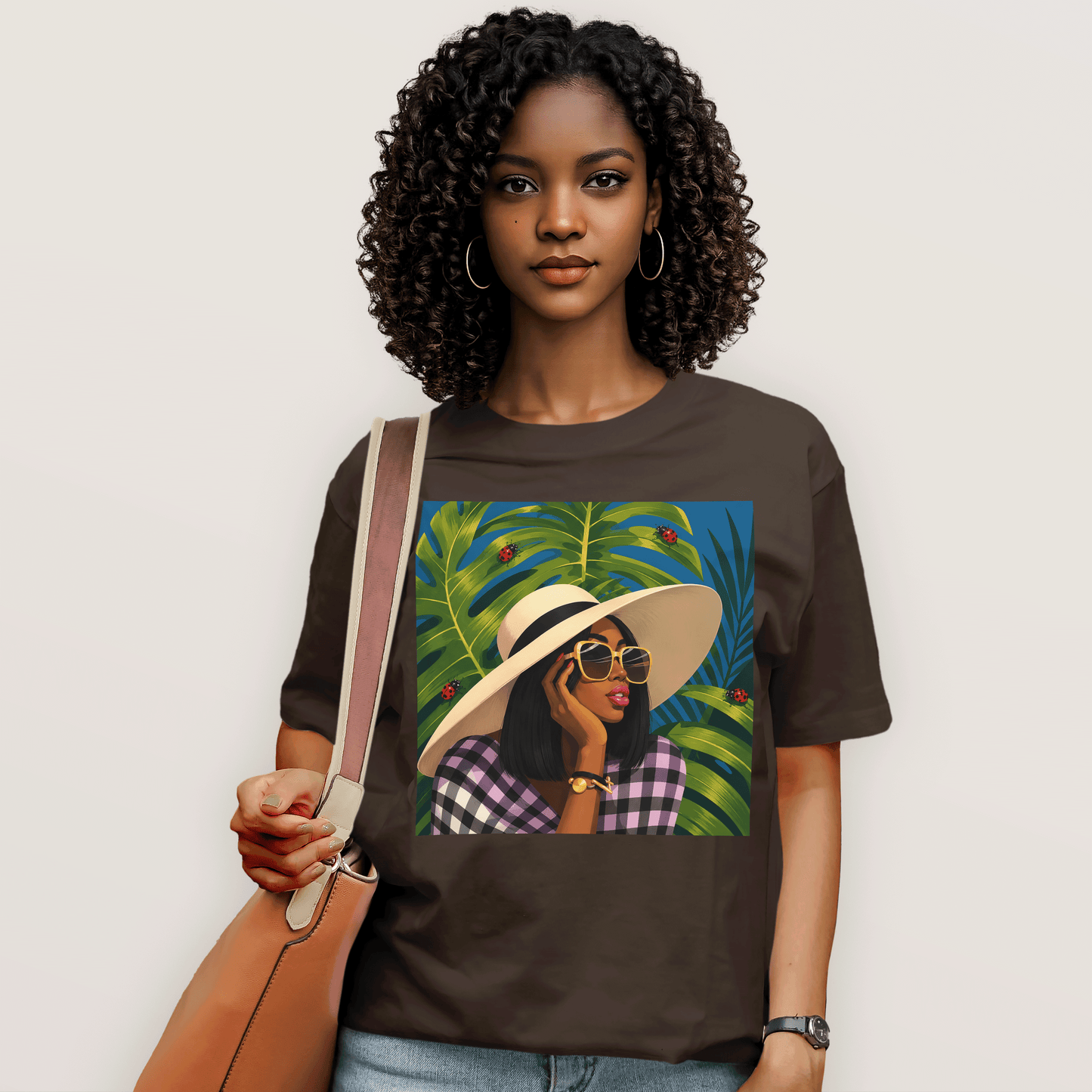 Tropical Ladybug Fashion Queen T-Shirt