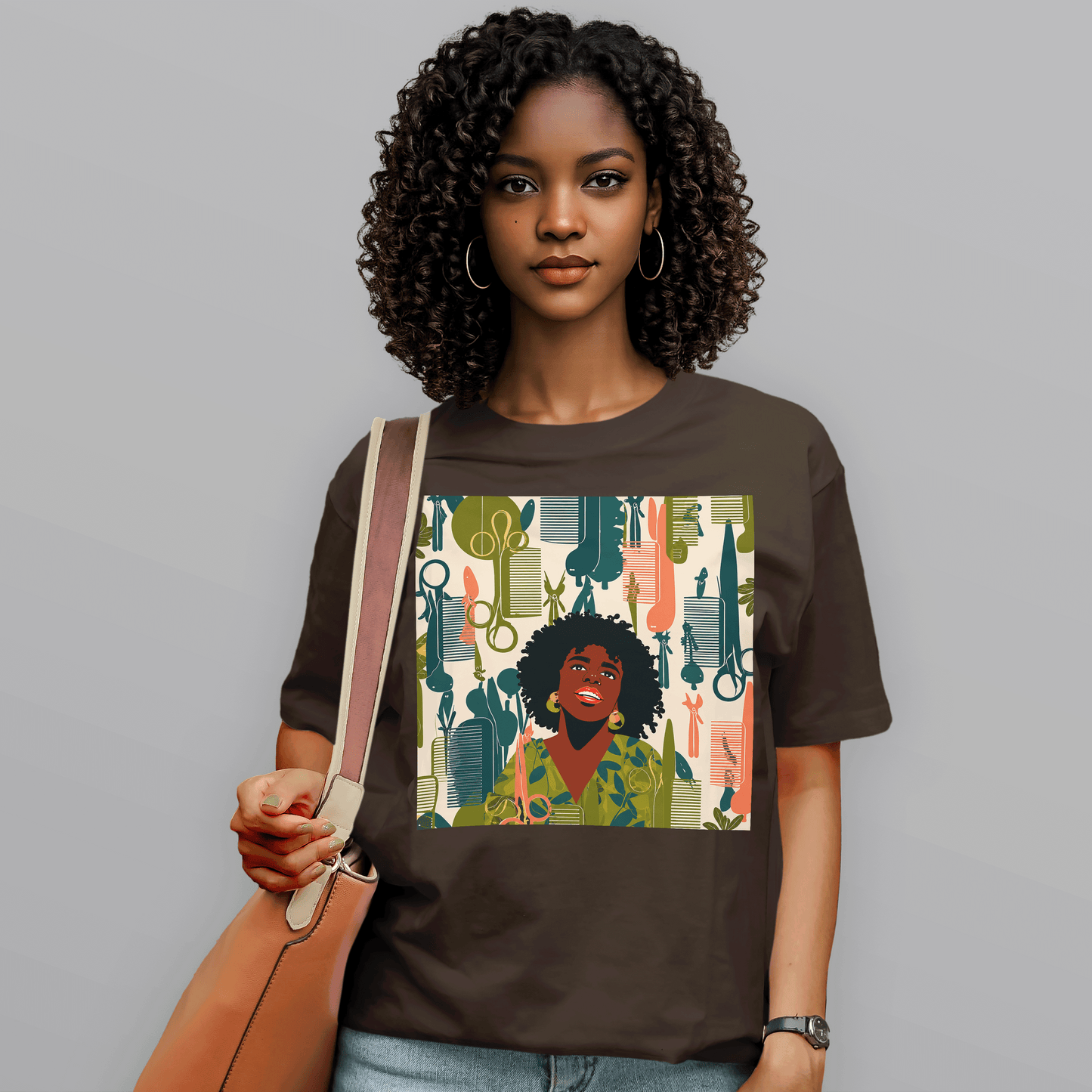 Natural Hair Queen Salon Culture Retro T-Shirt