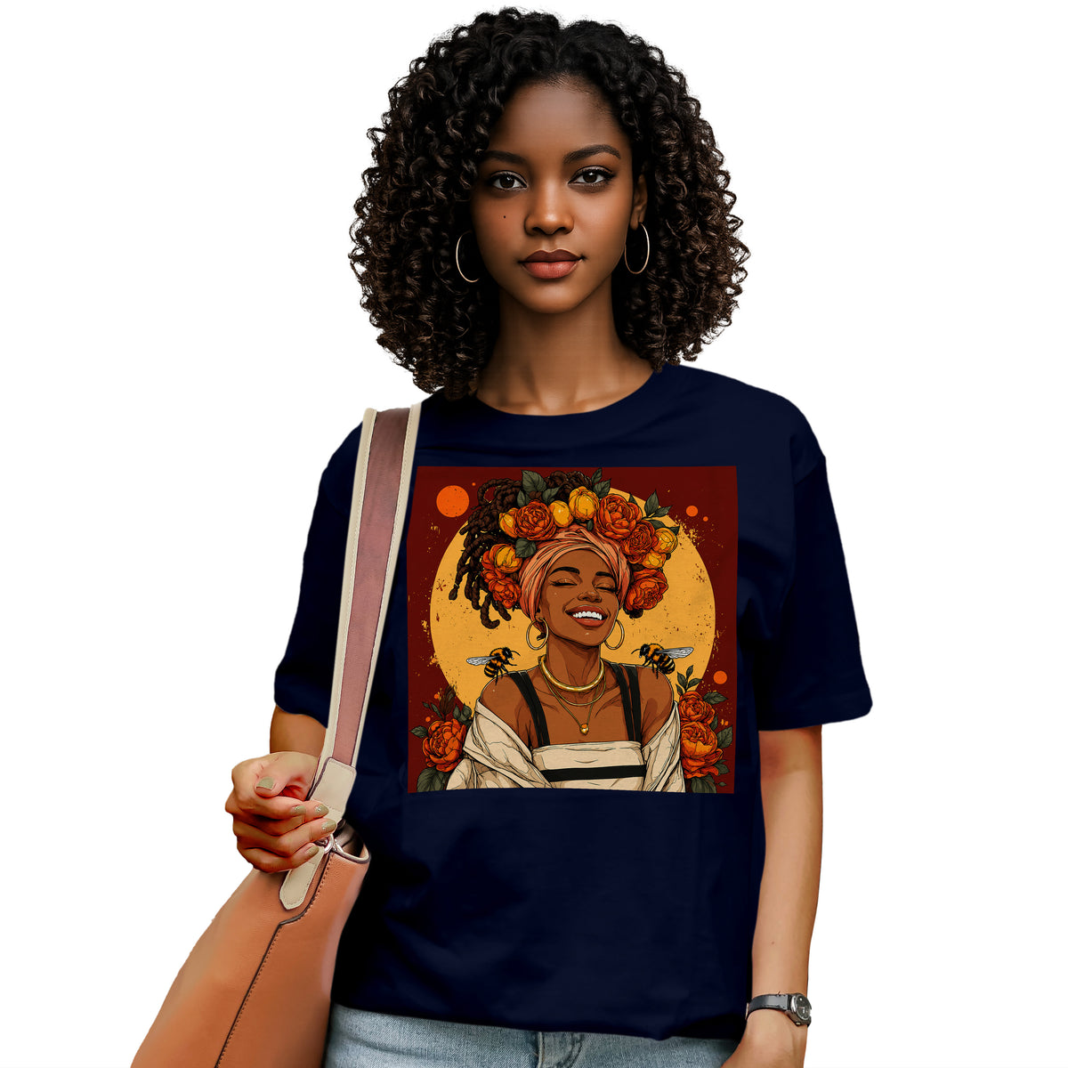Golden Sun Melanin Queen T-Shirt