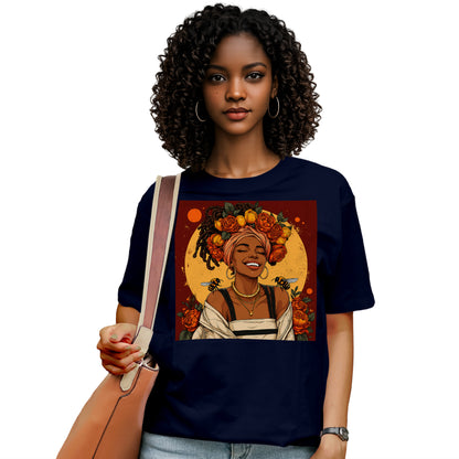 Golden Sun Melanin Queen T-Shirt