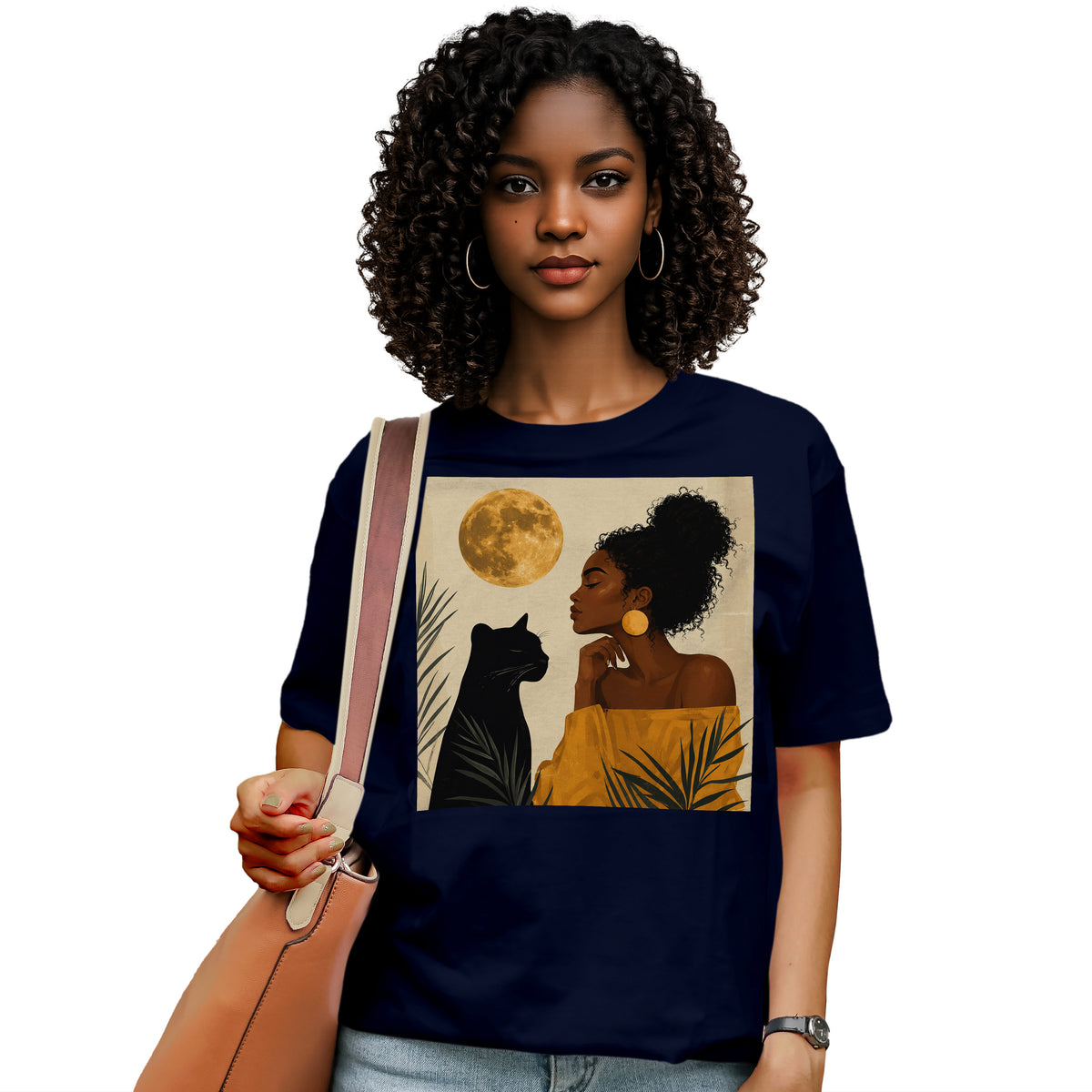 Moonlit Queen & Panther Spirit T-Shirt