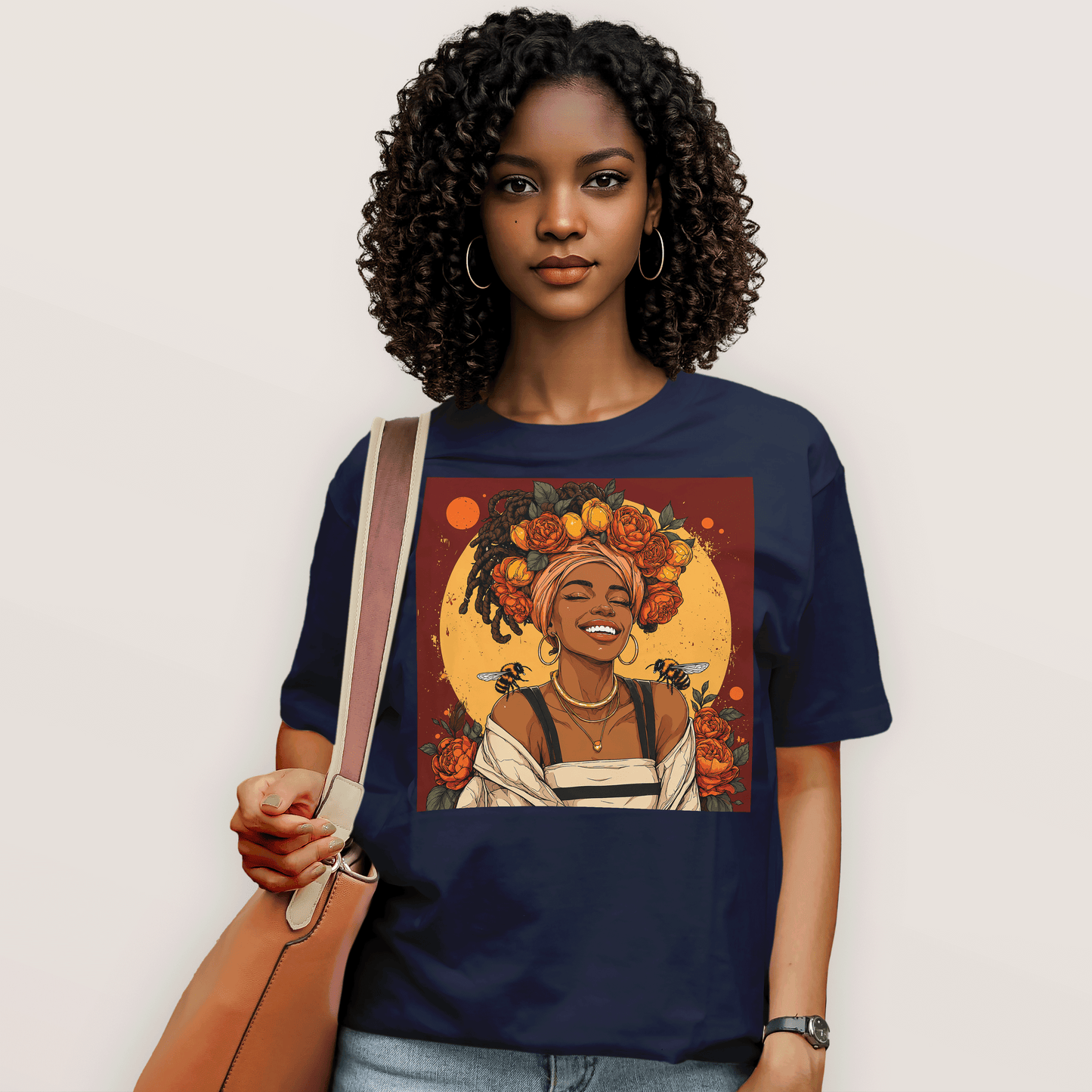 Golden Sun Melanin Queen T-Shirt