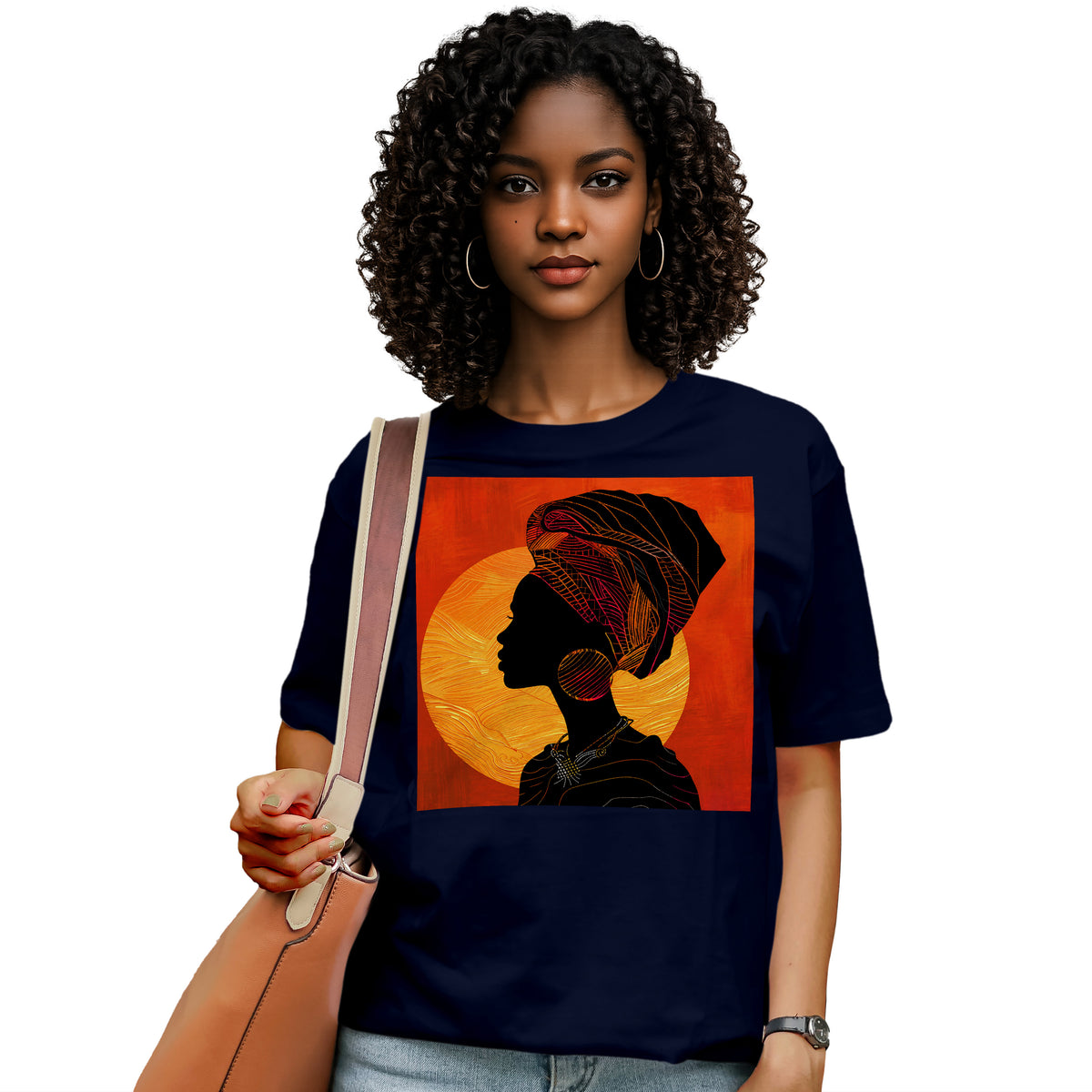 Sunset Silhouette African Queen T-Shirt