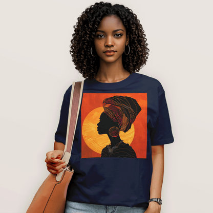 Sunset Silhouette African Queen T-Shirt