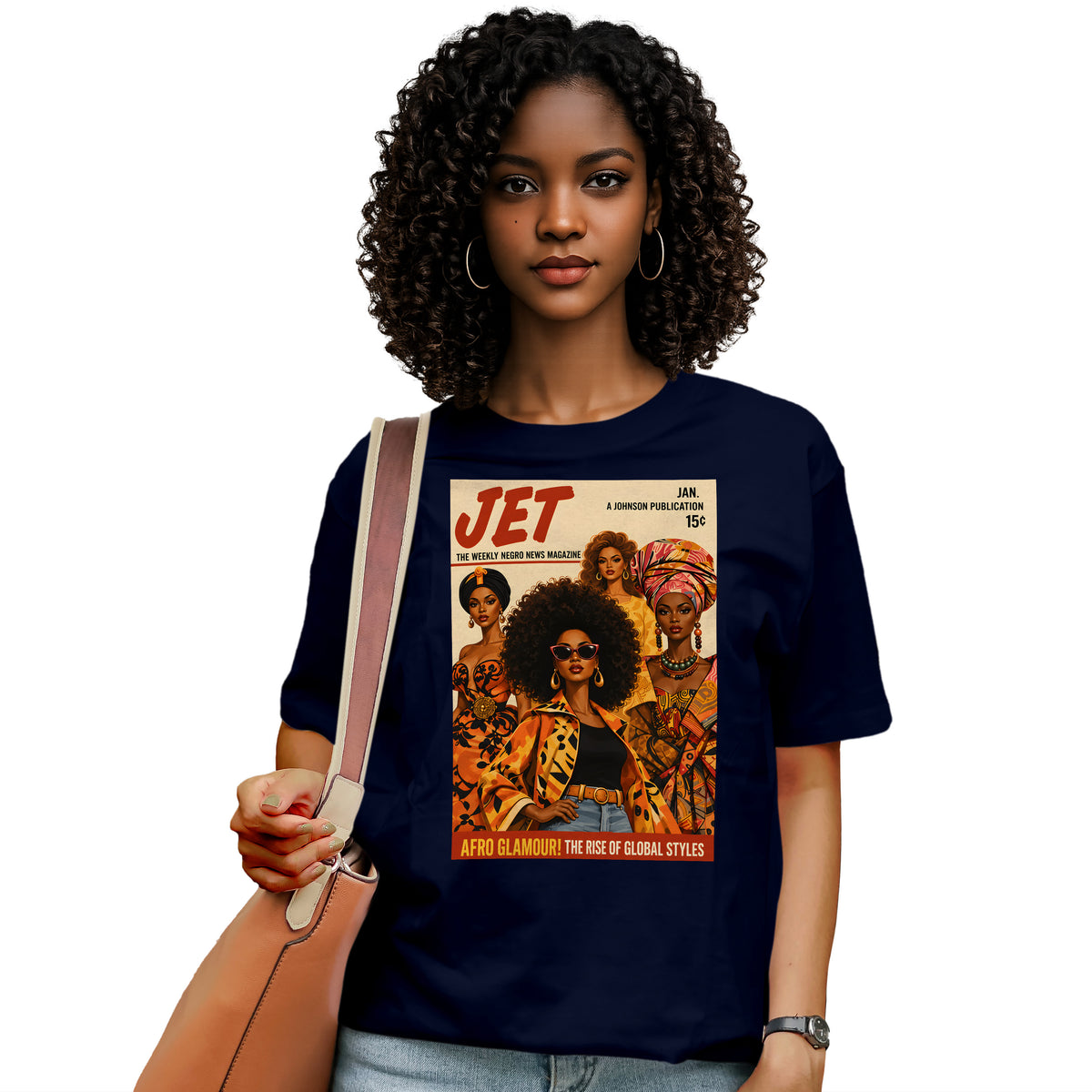 Afro Glamour Vintage Magazine T-Shirt