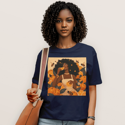 Sweet Citrus Afro Goddess T-Shirt