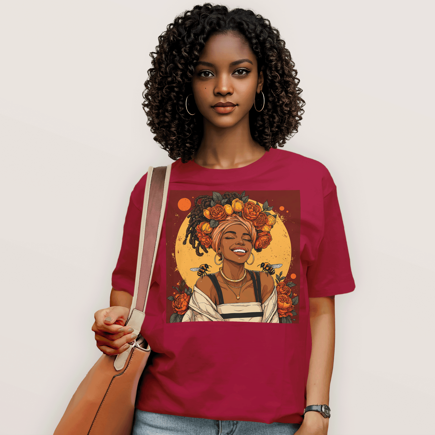 Golden Sun Melanin Queen T-Shirt
