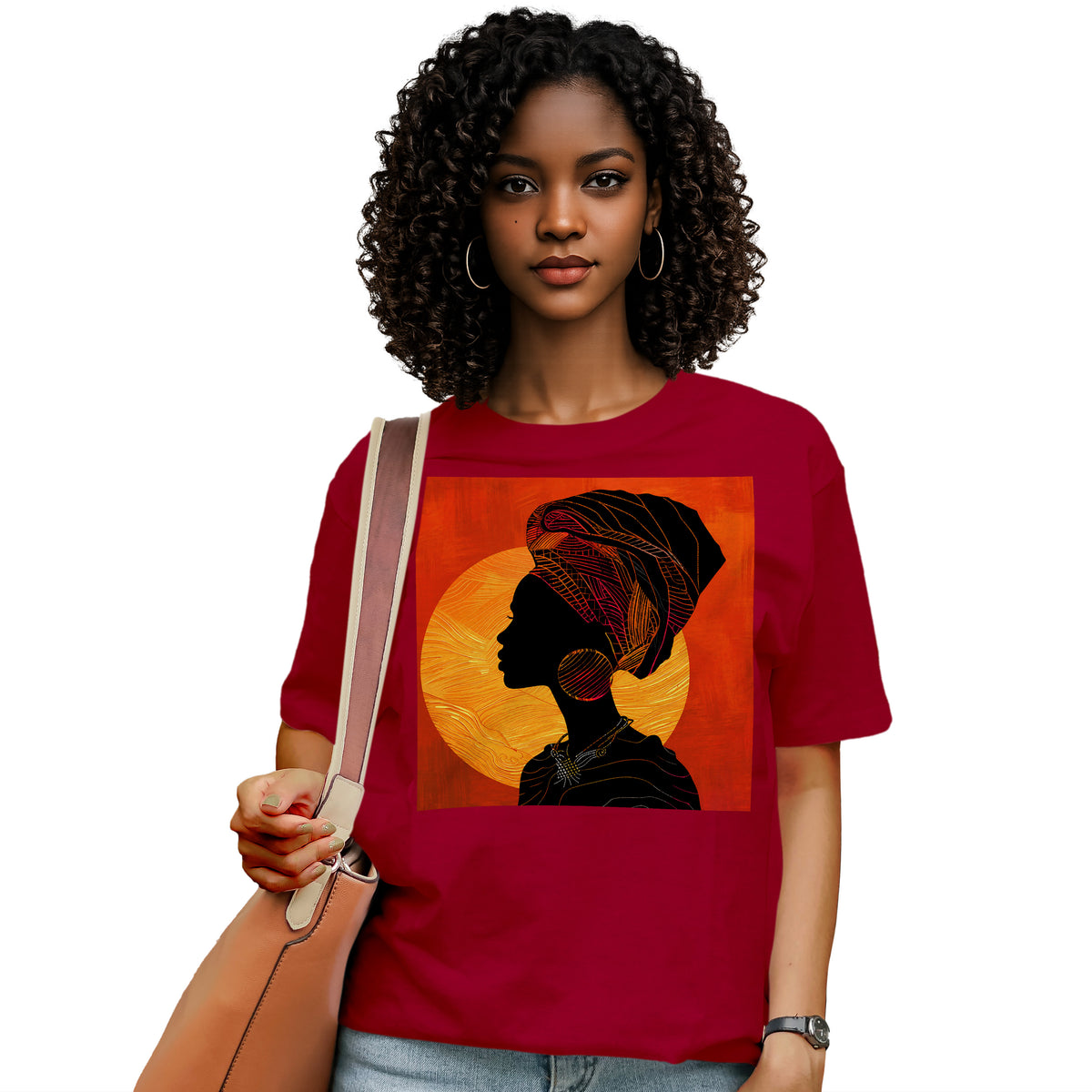 Sunset Silhouette African Queen T-Shirt