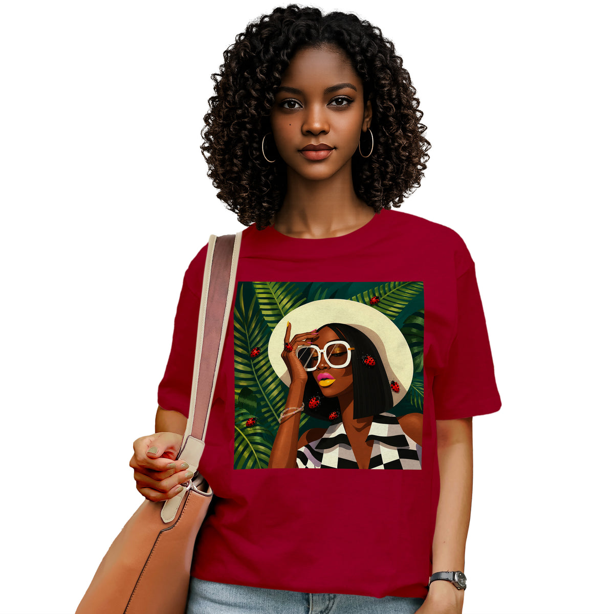Ladybug Chic Afro Queen T-Shirt