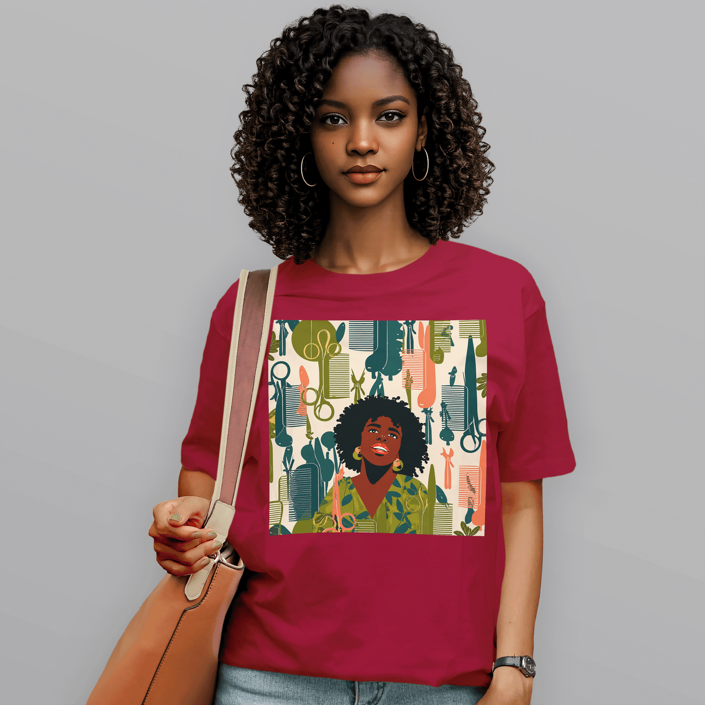 Natural Hair Queen Salon Culture Retro T-Shirt