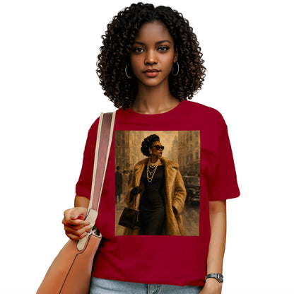 Vintage Harlem Elegance Graphic T-Shirt