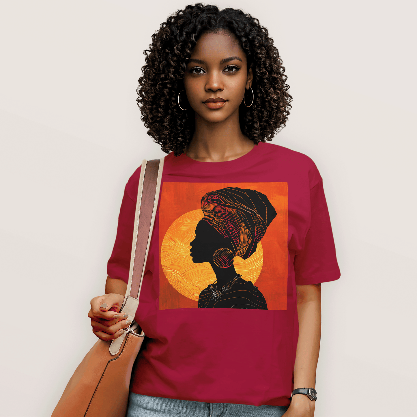 Sunset Silhouette African Queen T-Shirt