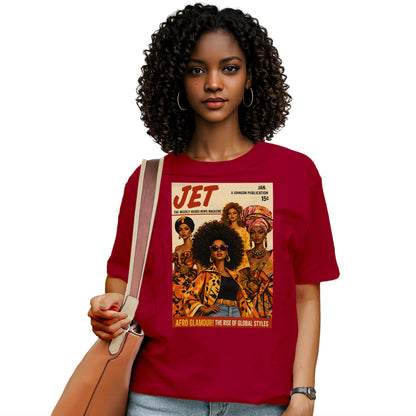 Afro Glamour Vintage Magazine T-Shirt
