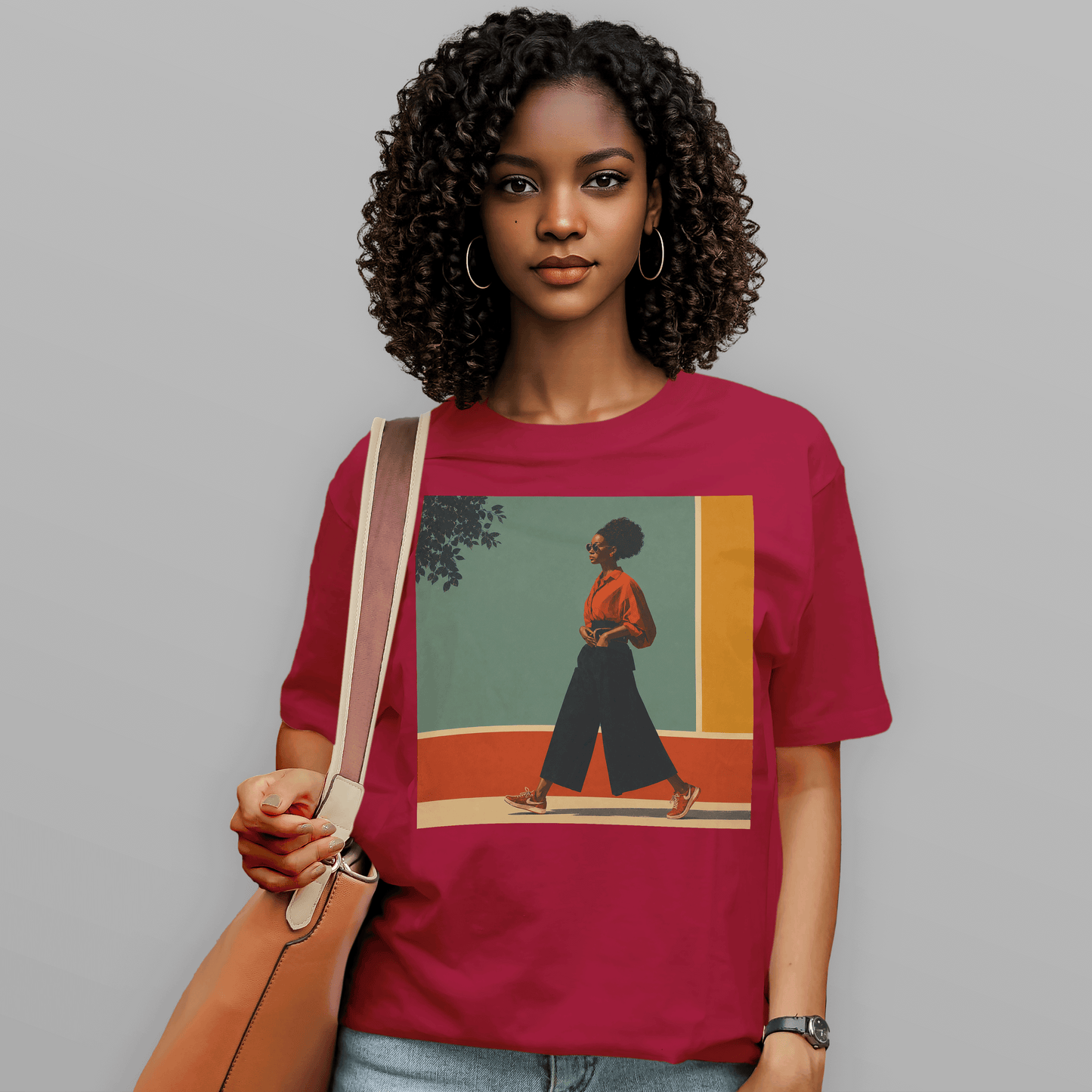 She Walks in Color Retro Soul T-Shirt