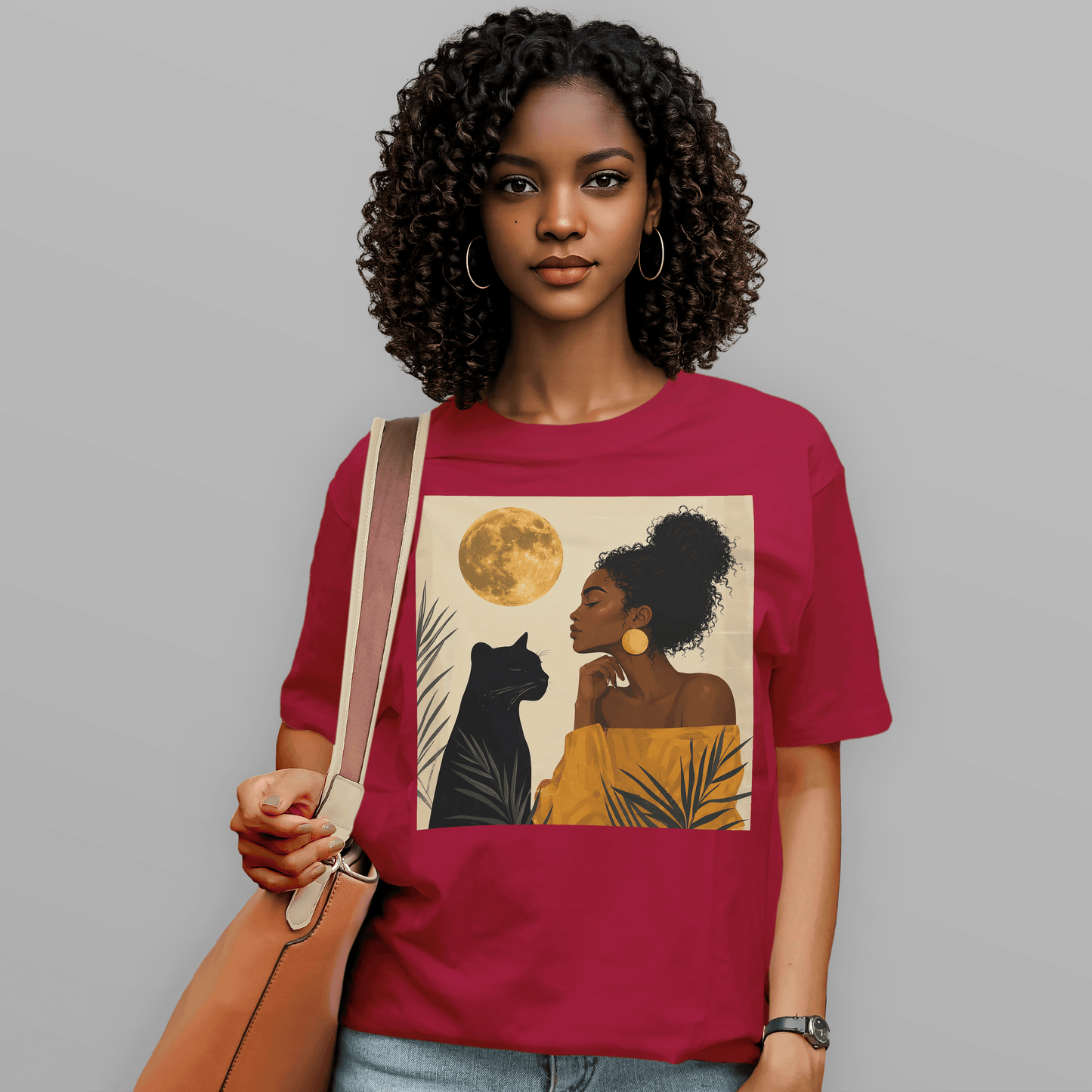 Moonlit Queen & Her Panther Spirit T-Shirt