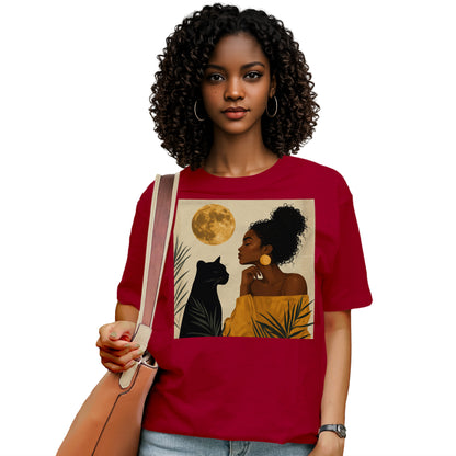 Moonlit Queen & Panther Spirit T-Shirt