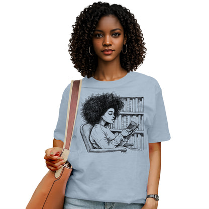 She Reads Like the World Is Quiet T-Shirt