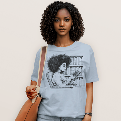 She Reads Like the World Is Quiet T-Shirt