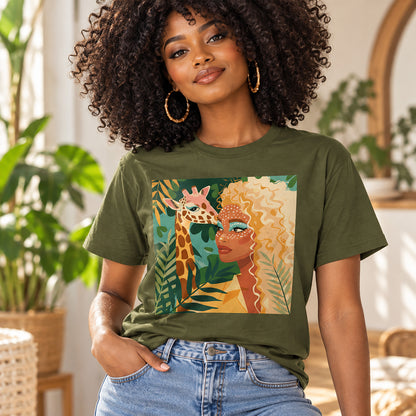 Boho Safari Giraffe T-Shirt