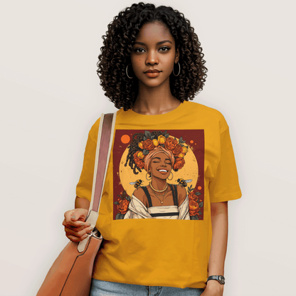 Golden Sun Melanin Queen T-Shirt