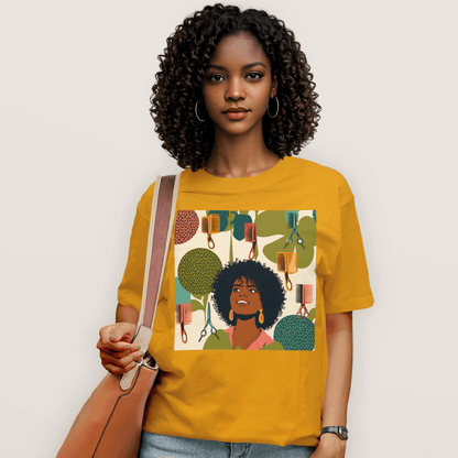 Vintage Hairstylist Afro Hair T-Shirt