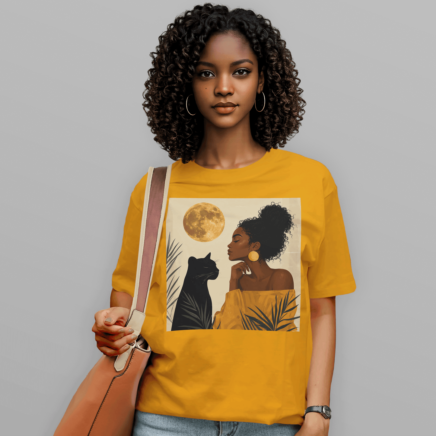 Moonlit Queen & Her Panther Spirit T-Shirt