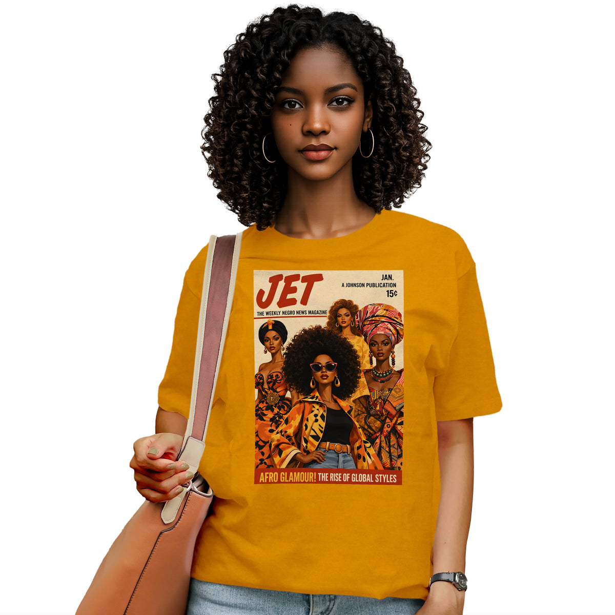 Afro Glamour Vintage Magazine T-Shirt