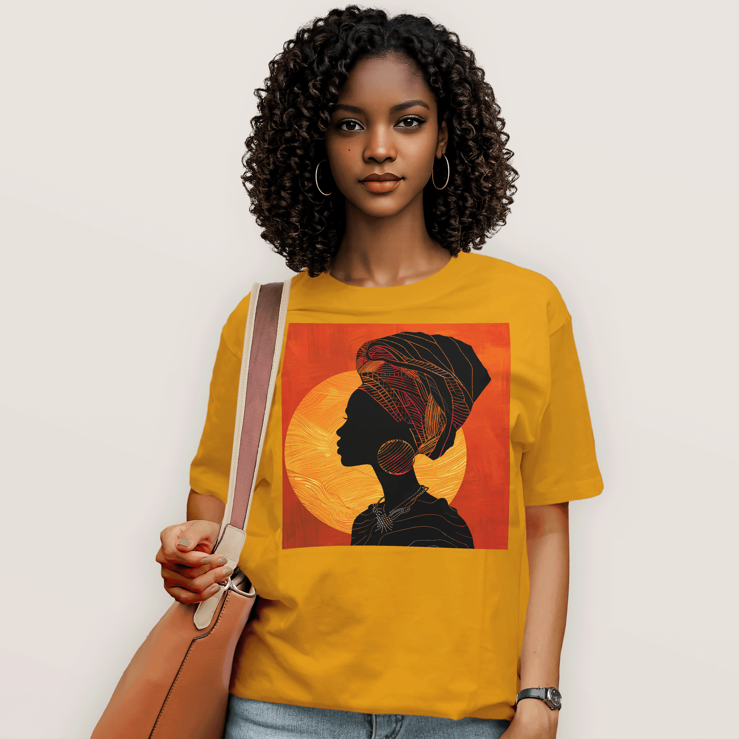 Sunset Silhouette African Queen T-Shirt
