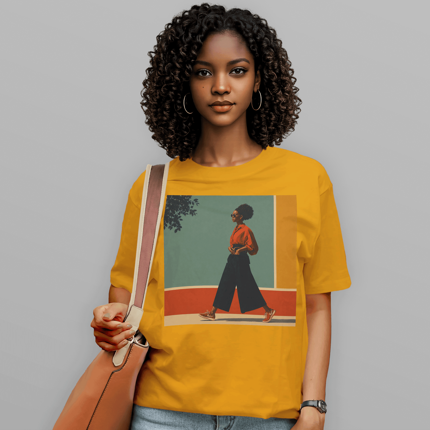 She Walks in Color Retro Soul T-Shirt