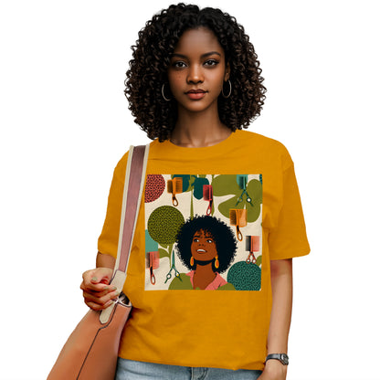 Vintage Hairstylist Afro Hair T-Shirt