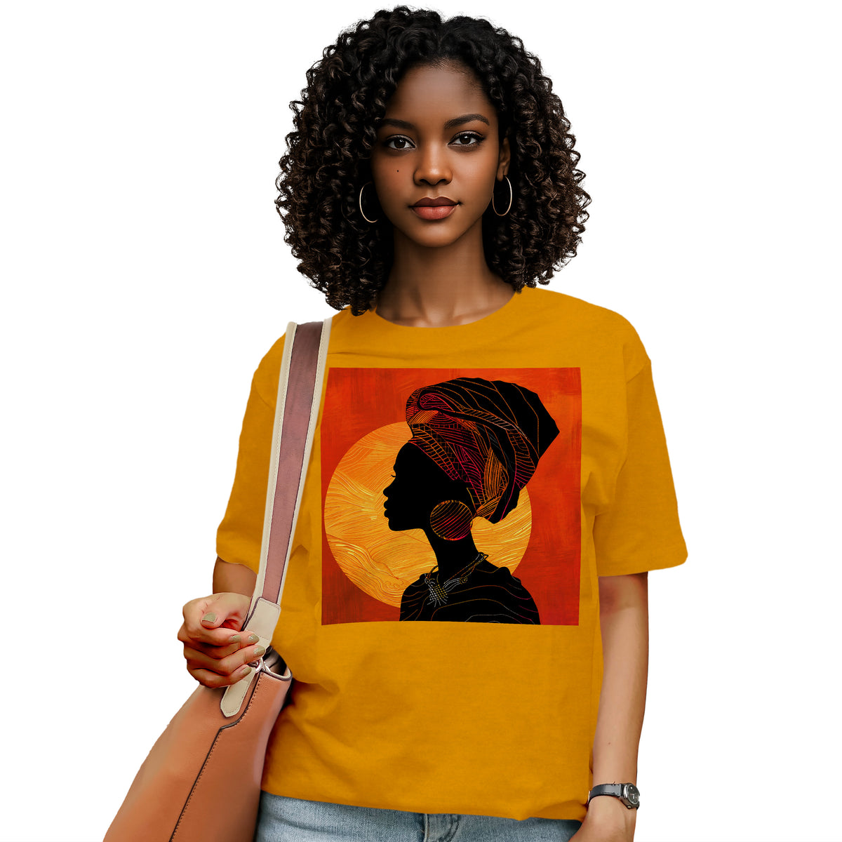 Sunset Silhouette African Queen T-Shirt