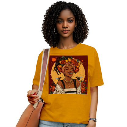 Golden Sun Melanin Queen T-Shirt