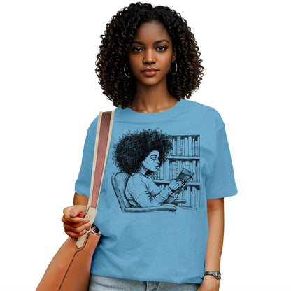 She Reads Like the World Is Quiet T-Shirt