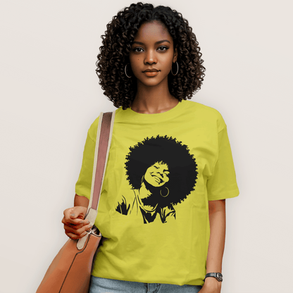 Smiling Afro Queen T-Shirt