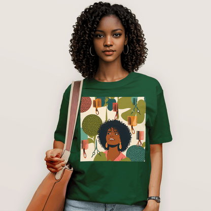 Vintage Hairstylist Afro Hair T-Shirt