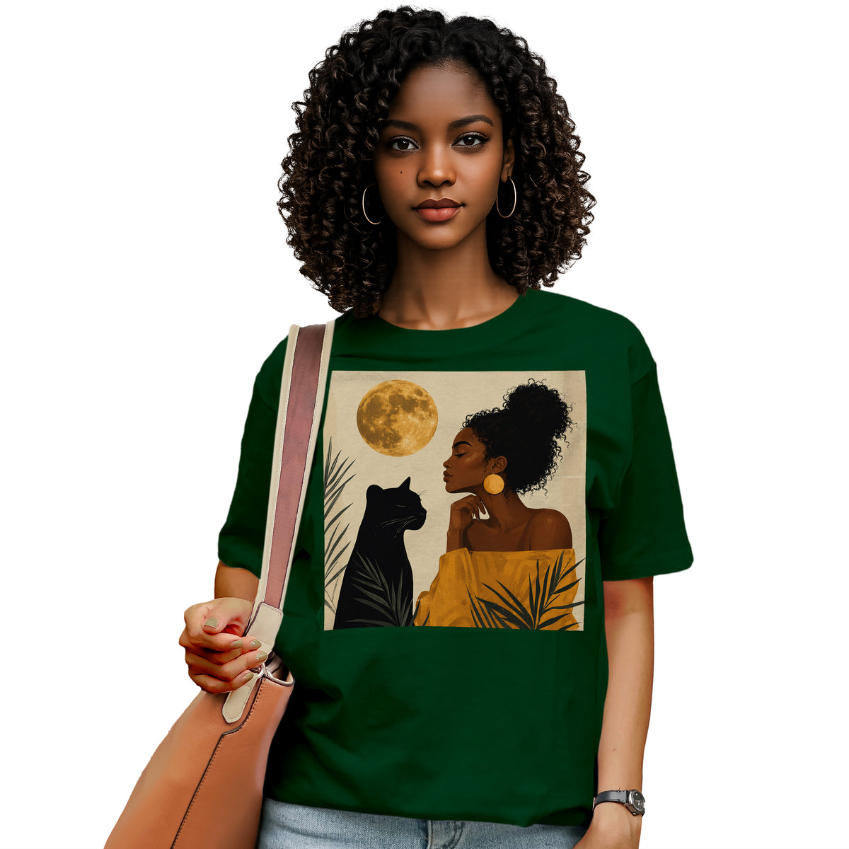 Moonlit Queen & Panther Spirit T-Shirt