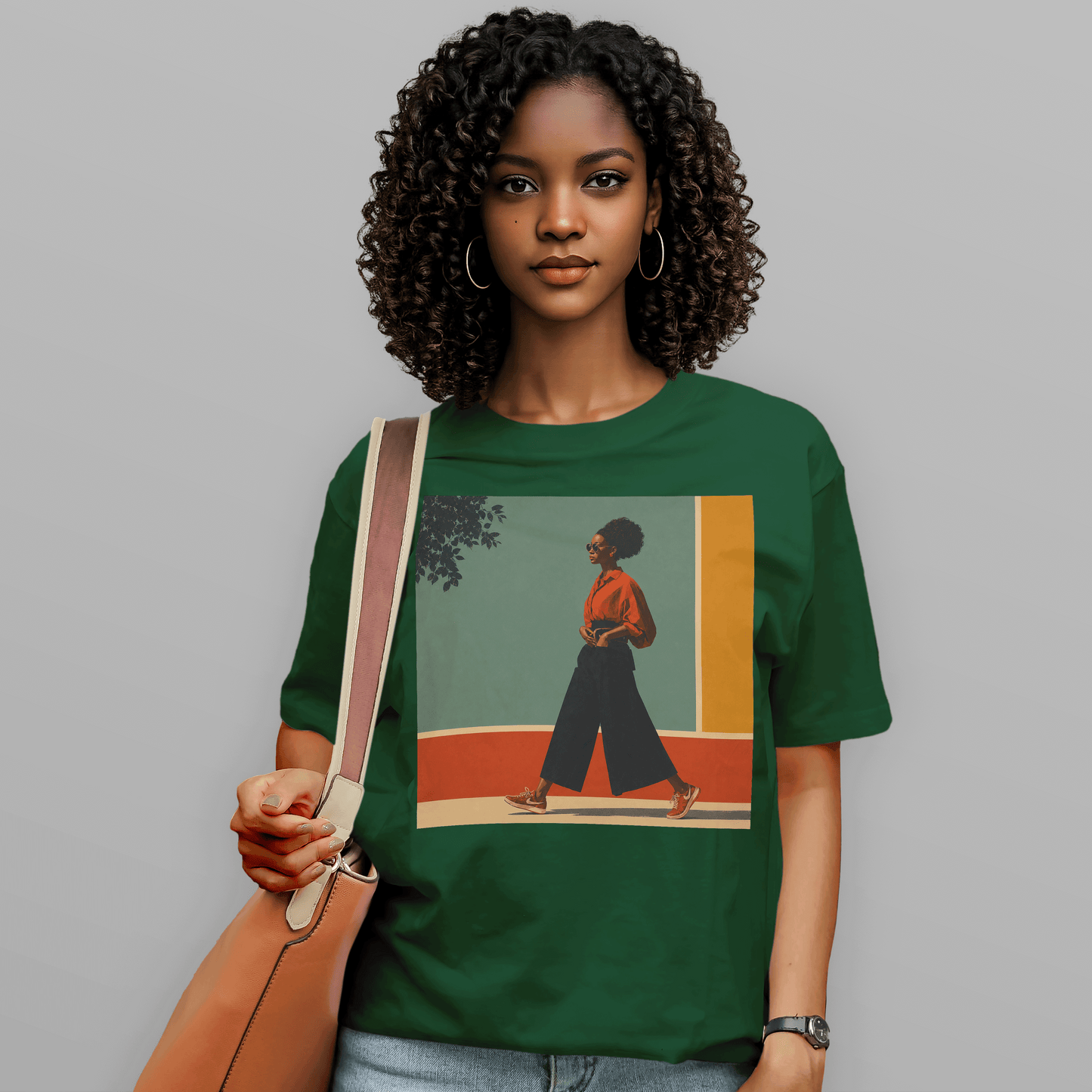 She Walks in Color Retro Soul T-Shirt