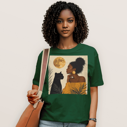 Moonlit Queen & Panther Spirit T-Shirt