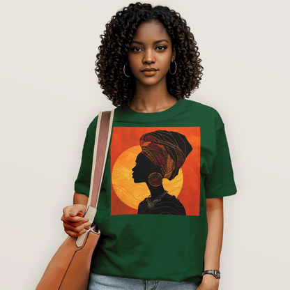 Sunset Silhouette African Queen T-Shirt